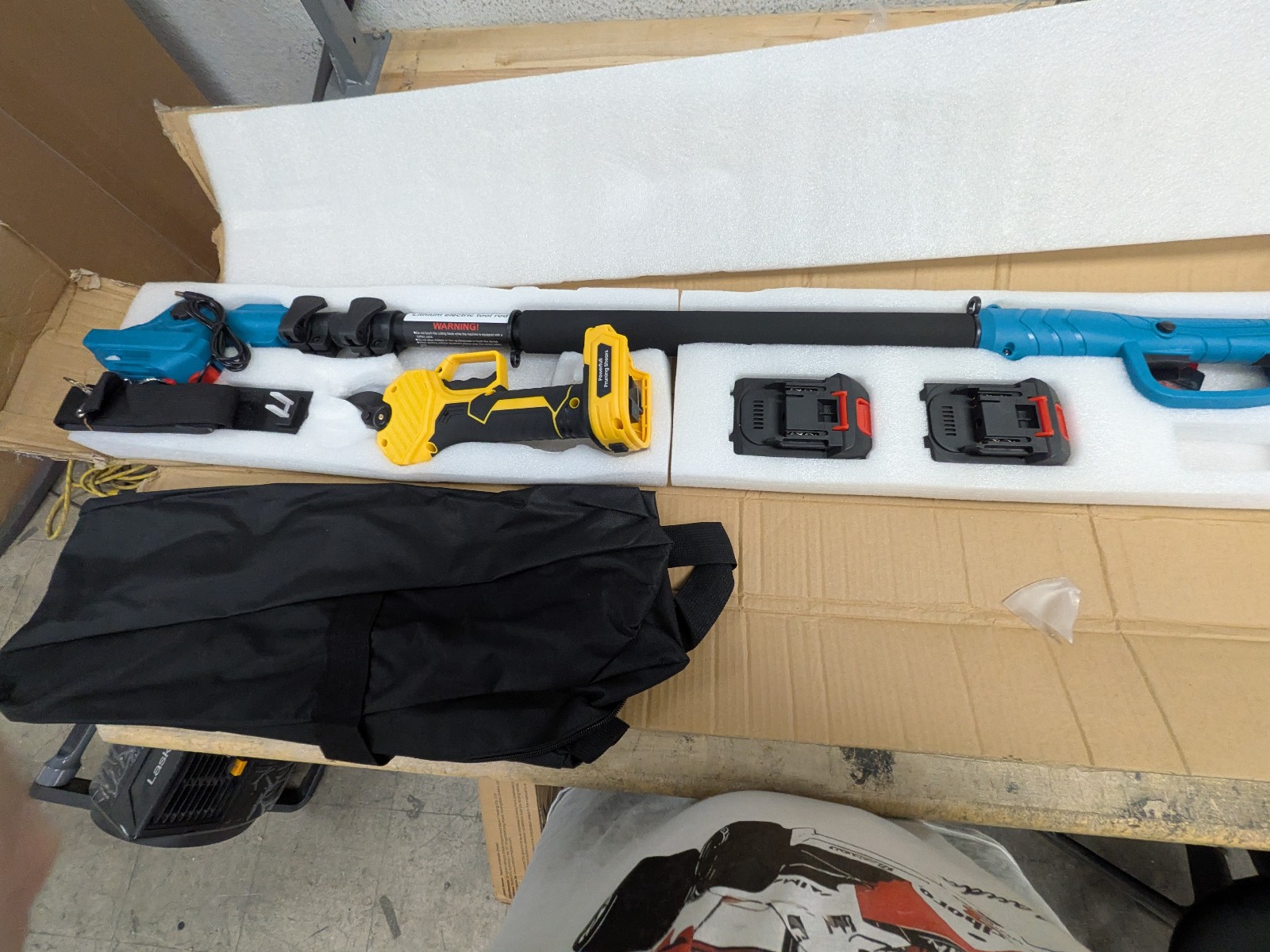 2in1 Pruning Shears with Brushless motor Cutting Pole