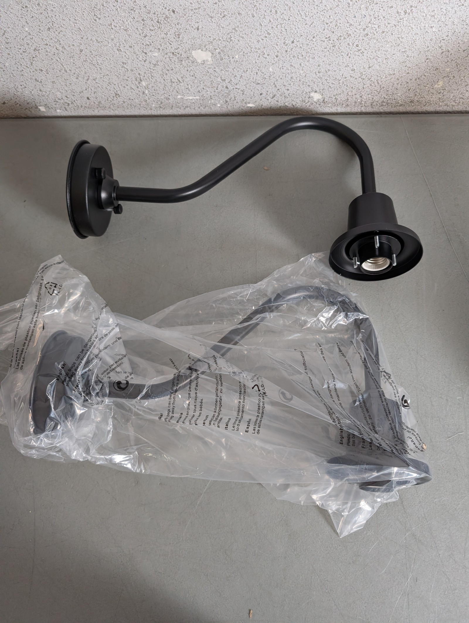 Black Outdoor Barn Light 2-Pack