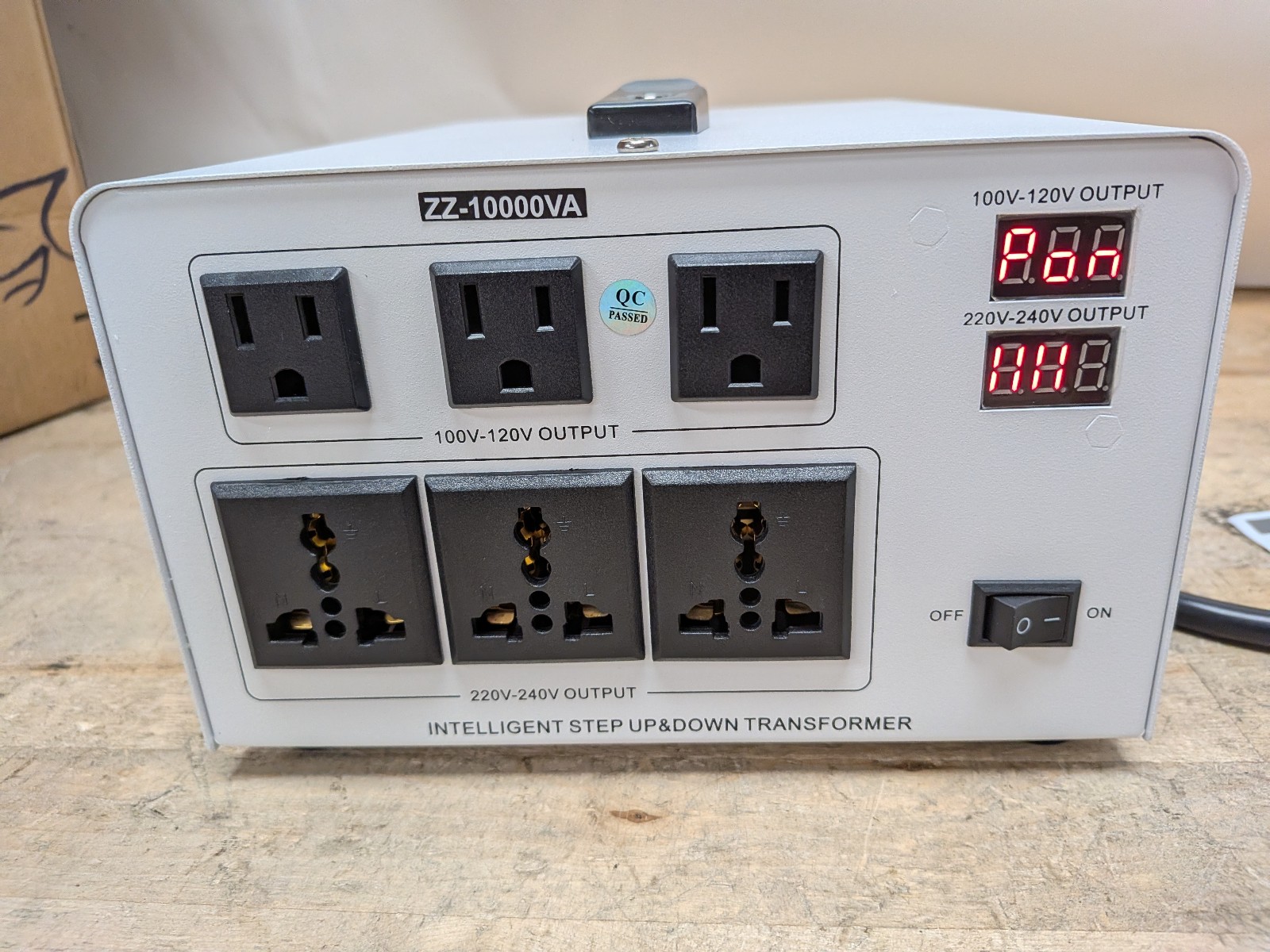 10000W Voltage Converter Transformer, White, Step Up/Down