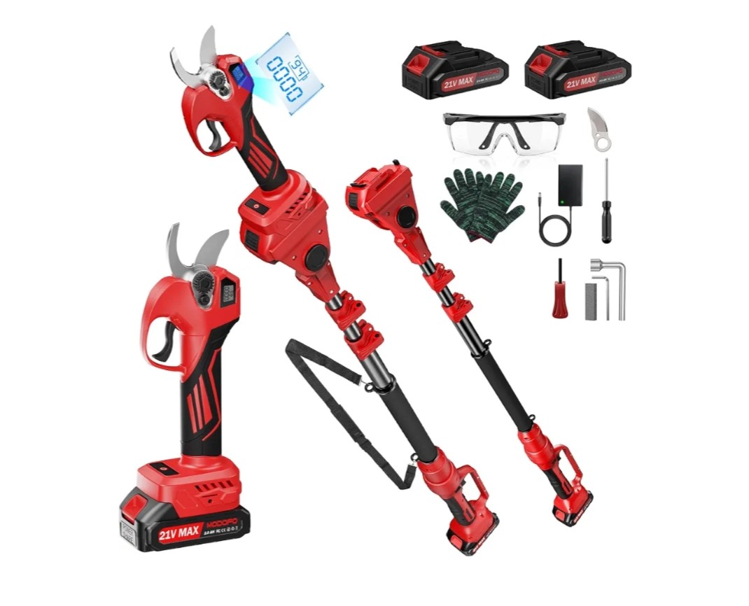 2in1 Pruning Shears with Brushless motor Cutting Pole